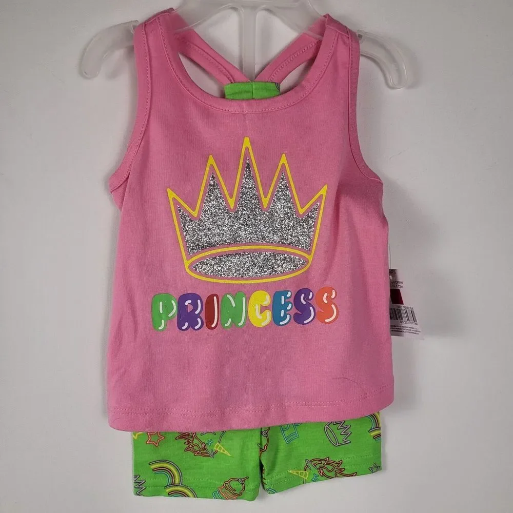 4 12 Months Girls 2-3 Pc Outfits Disney Minnie‎ Mouse Princess Mermaid Unicorns